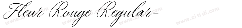 Fleur Rouge Regular字体转换 Fleur Rouge Regular字体转换